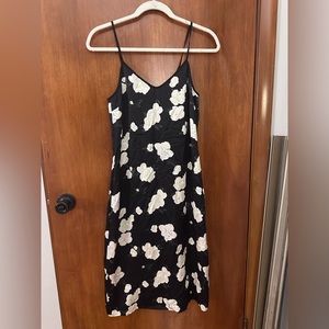Pure silk y2k floral slip dress, size 00, lightweight, like new